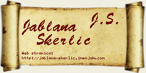 Jablana Skerlić vizit kartica